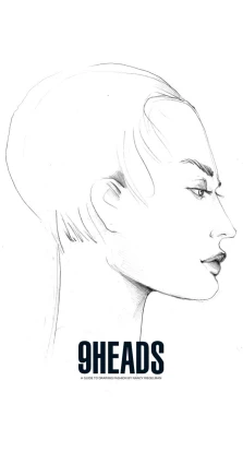 9 Heads. A Guide to Drawing Fashion. Nancy Riegelman