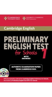 Cambridge Preliminary English Test for Schools 1 Self-study Pack