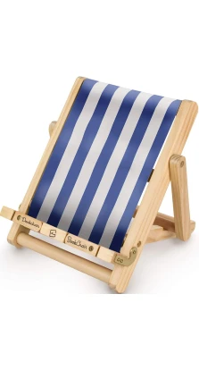 Thinking Gifts Deckchair Bookchair Stripy Blue