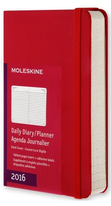 Ежедневник Moleskine «Classic» (2016), Pocket, красный