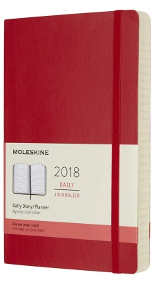 Ежедневник Moleskine «Classic Soft» (2018), красный, Large