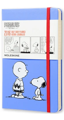 Ежедневник Moleskine «Peanuts» (2016), Large, голубой