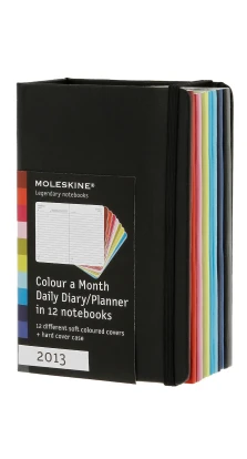 Ежедневник «Volant» (комплект из 12 шт., 2013), Pocket, разноцветный