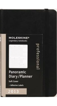 Еженедельник «Professional» (горизонтальный панорамный, 2013), Pocket, черный