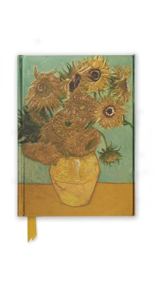 Van Gogh Sunflowers. Foiled Journal