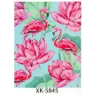Холст с красками 30х40 Фламинго и цветы. Фото 1