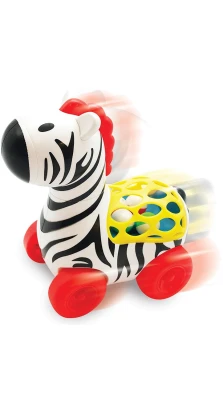 Игрушка на колесах Kiddieland - Веселая зебра