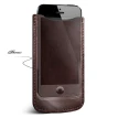 Кожаный чехол для iPhone 5. Цвет коричневый. Фото 2