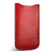 Кожаный чехол для iPhone 5. Цвет красный. Фото 1