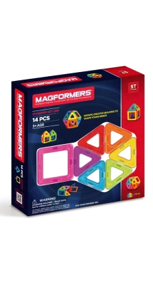 Magformers. Магнитный конструктор «Базовый набор», 14 елементов