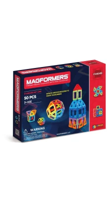 Magformers. Магнитный конструктор «Базовый набор», 50 элементов