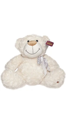 Мягкая игрушка - Медведь (белый, с бантом, 48 cm)