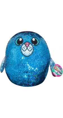 М'яка іграшка з паєтками SHIMMEEZ S2 - Тюлень аква
