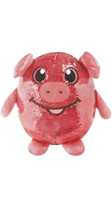 М'яка іграшка з паєтками Shimmeez - Весела свинка