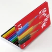 Набор карандашей Caran d'Ache Red Line, металлический бокс, 12 цветов. Фото 2