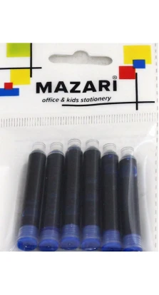 Набор картриджей для перьевой ручки (6 штук, синие) (M-7941-6орр-70)