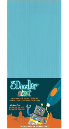 Набор стержней для 3D-ручки 3Doodler Start (голубой)