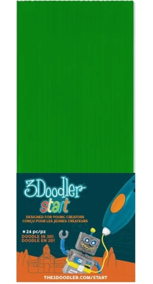 Набор стержней для 3D-ручки 3Doodler Start (зеленый)