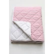 Одеяло-покрывало, цвет розовая клетка/белый. Фото 1