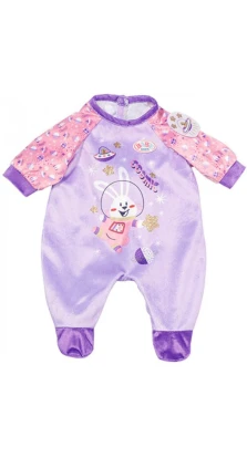 Одежда для куклы BABY BORN серии «День Рождения» Праздничный комбинезон (на 43 cм, лавандовый)