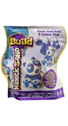 Песок для детского творчества - Kinetic Sand Build (белый, голубой)