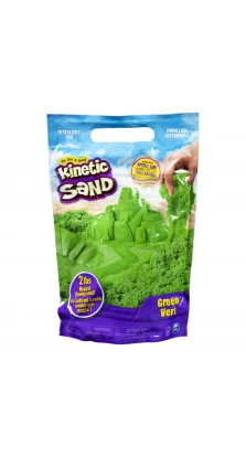Песок для детского творчества  - KINETIC SAND COLOUR (зеленый, 907 g)