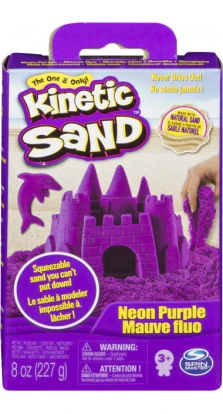 Песок для детского творчества - Kinetic Sand Neon (фиолетовый)