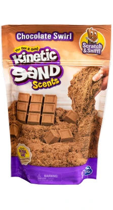 Песок для детского творчества с ароматом - Kinetic Sand Горячий шоколад
