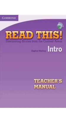 Read This! Intro  Teacher's Manual with Audio CD. Daphne Mackey