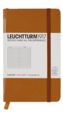 Записная книжка Leuchtturm1917, Карманная, Клетка, Карамель