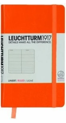 Записная книжка Leuchtturm1917, Карманная, Линейка, Оранжевый