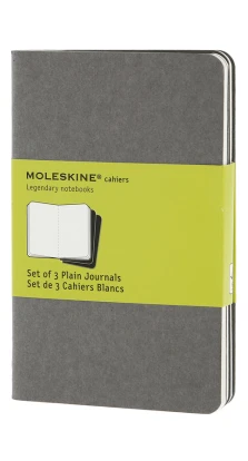 Записная книжка Moleskine «Cahier» , Pocket, нелинованная, светло-серая