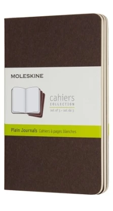 Записная книжка Moleskine «Cahier» , Pocket, нелинованная, коричневая