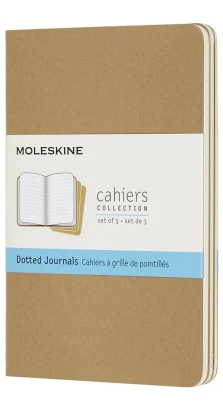 Записная книжка Moleskine «Cahier» , Pocket, точка, бежевая
