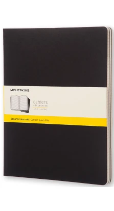 Записная книжка Moleskine «Cahier» , XXL, в клетку, черная