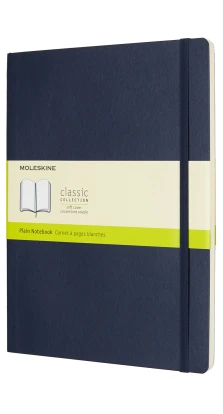 Записная книжка Moleskine Classic большая, нелинованная, сапфир, мягкая