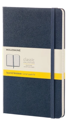 Записная книжка Moleskine «Classic» , Large, в клетку, сапфир