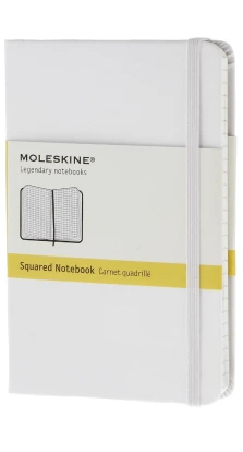 Записная книжка Moleskine «Classic» , Pocket, в клетку, белая