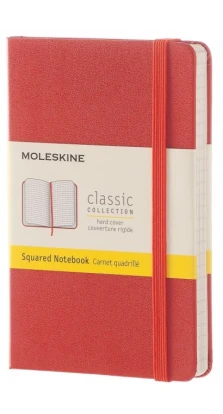 Записная книжка Moleskine «Classic» , Pocket, в клетку, оранжевая