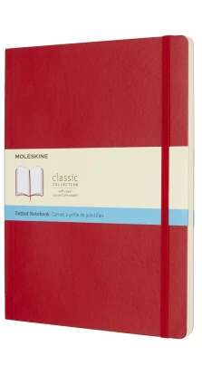 Записная книжка Moleskine «Classic Soft» , xLarge, в точку, красная