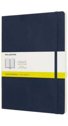 Записная книжка Moleskine «Classic Soft» , xLarge, в клетку, сапфир