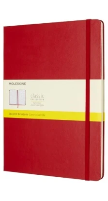 Записная книжка Moleskine «Classic» , xLarge, в клетку, красная