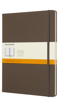 Записная книжка Moleskine «Classic» , xLarge, в линейку, коричневая