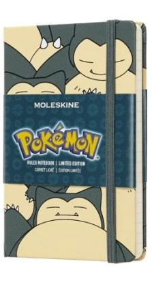 Записная книжка Moleskine Pokemon Pocket, в линейку, Снорлакс