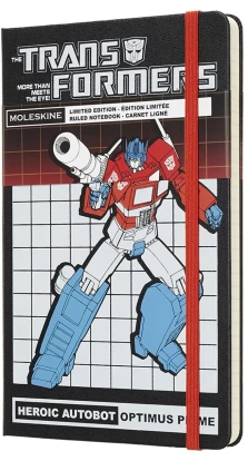 Записная книжка Moleskine Transformers Large, в линейку, Оптимус Прайм